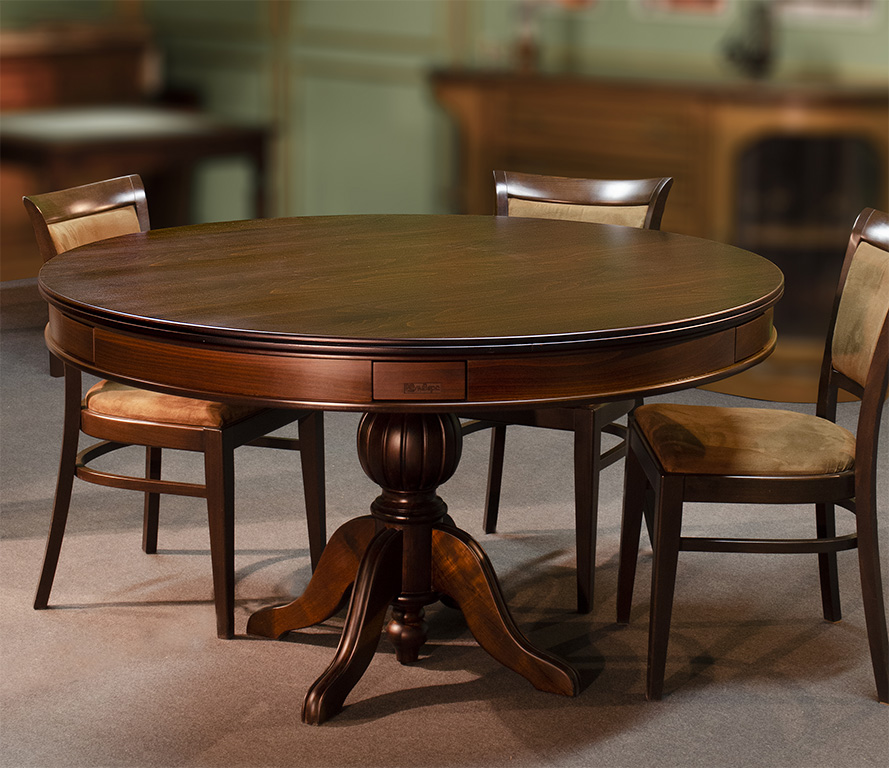 Кръгла покер маса, чекмеджета, пепелници, round poker table, six players