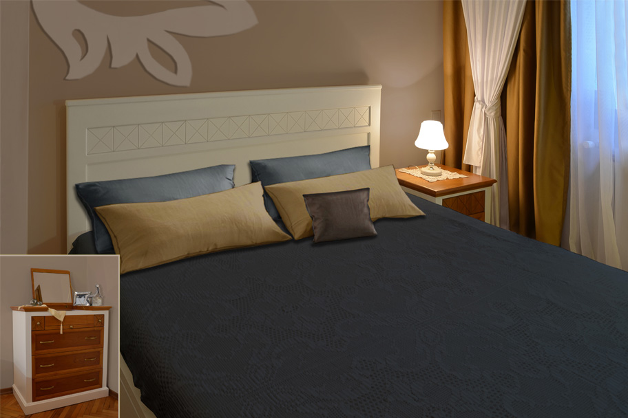 Спалня бяла масив дизайн легло модерна класическа Bedroom furniture bed white design classic modern solid wood