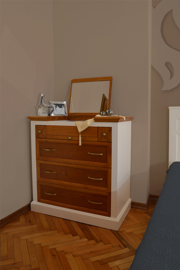 Ракла масив череша МДФ лакиран класически проект дизайн модел мебели Bedroom furniture cherry solid wood